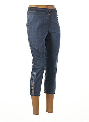 Pantalon trei sferturi albastru MALOKA femeie