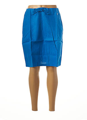 Fustă midi albastru MALOKA femeie