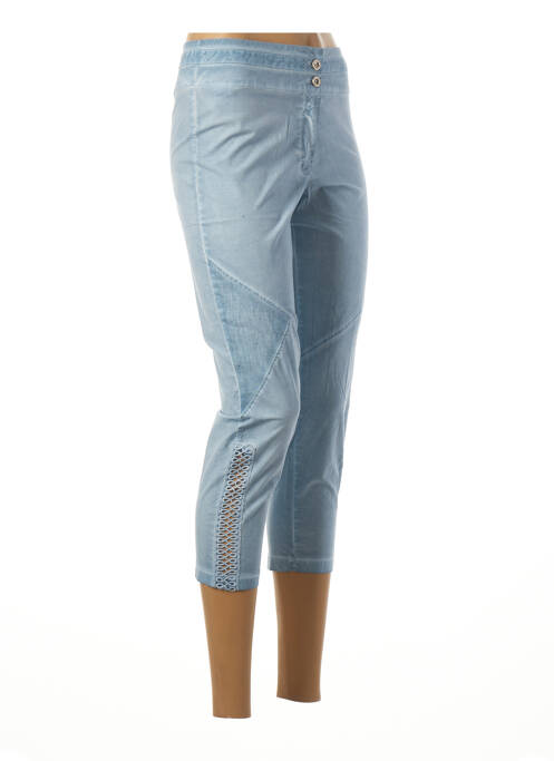 Pantalon trei sferturi albastru MALOKA femeie