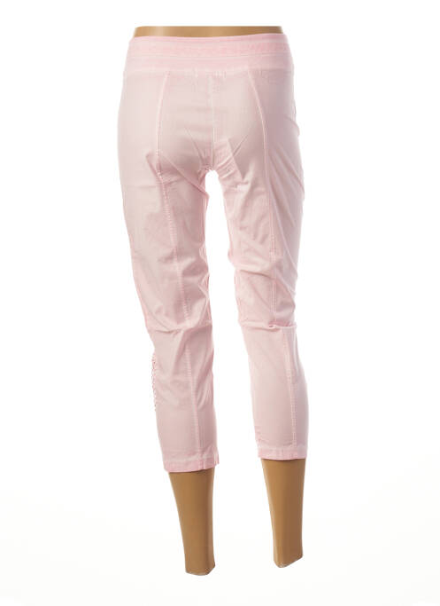 Pantalon trei sferturi roz MALOKA femeie