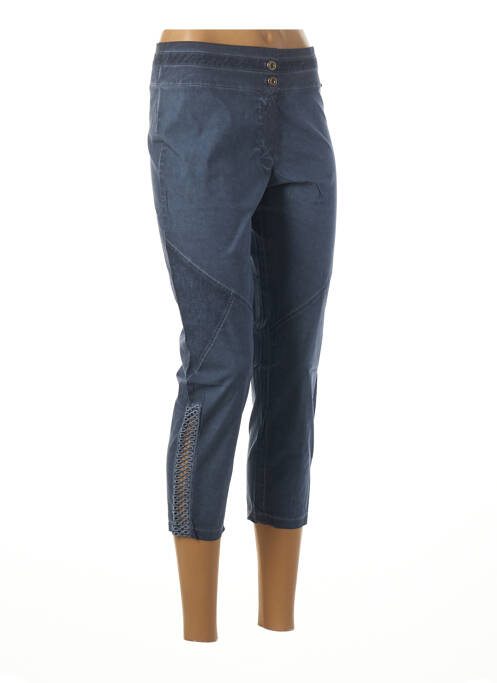 Pantalon trei sferturi albastru MALOKA femeie