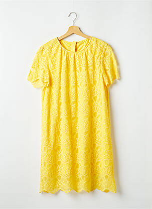 Rochie midi galben SANS MARQUE femeie