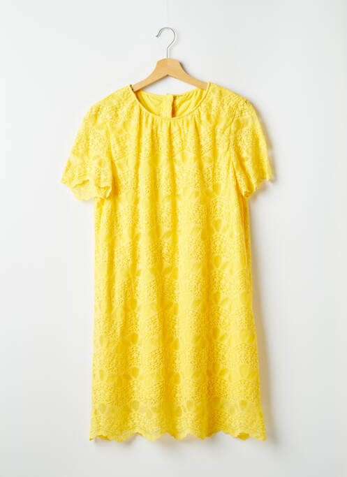 Rochie midi galben SANS MARQUE femeie