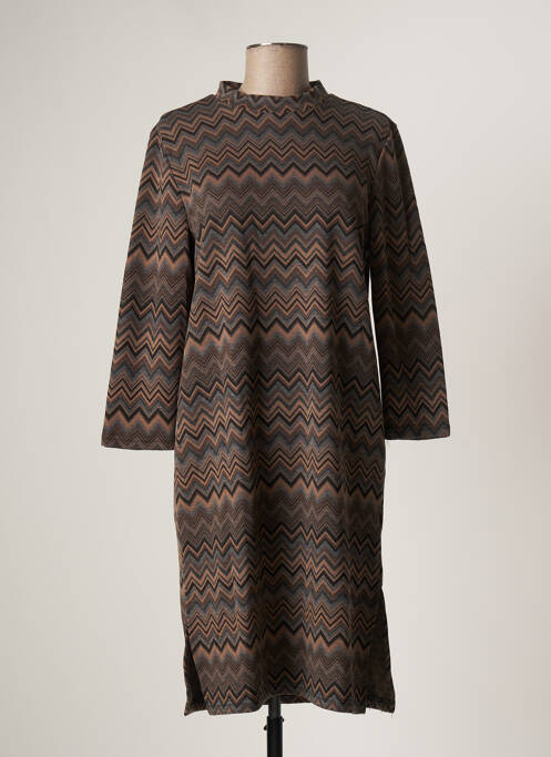 Rochie midi maro MINIMUM femeie