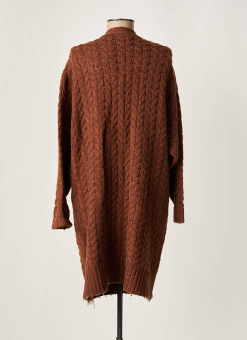 Vestă cu mâneci lungi maro MINIMUM femeie