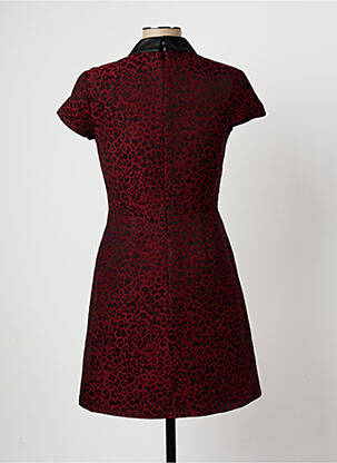 Rochie scurtă mâneci scurte mâneci scurte roșu SET femeie