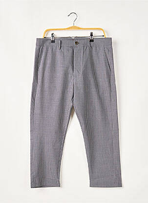 Pantalon trei sferturi țesătură poplin mărime normală albastru TRUE NYC femeie