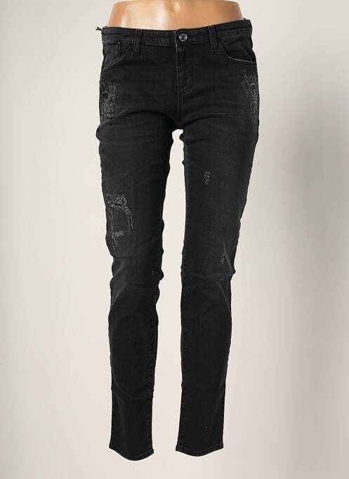 Blugi cu croială slim negru ARMANI femeie