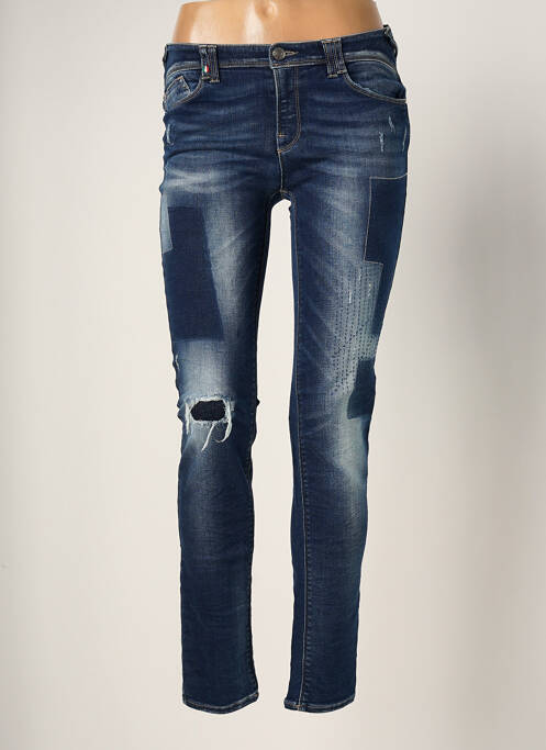 Blugi cu croială slim albastru ARMANI femeie