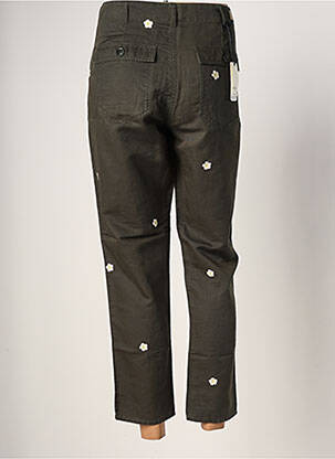 Pantalon 7/8 țesătură poplin mărime normală verde FIVE femeie