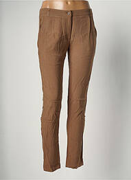 Pantalon chino închidere cu fermoar sub clapetă cu nasturi mărime normală maro AMERICAN VINTAGE femeie