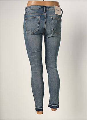 Pantalon 7/8 elasticitate talie joasă albastru REIKO femeie
