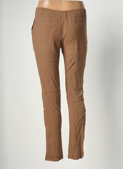 Pantalon chino închidere cu fermoar sub clapetă cu nasturi mărime normală maro AMERICAN VINTAGE femme