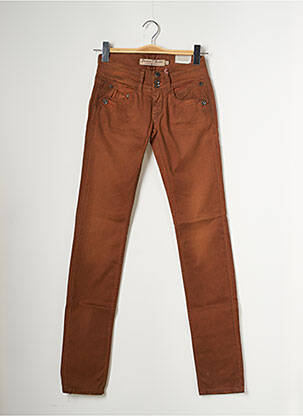 Pantalon slim talie joasă talie joasă maro FREEMAN T.PORTER femme