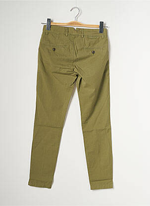 Pantalon chino țesătură poplin mărime normală verde TRUE NYC femeie