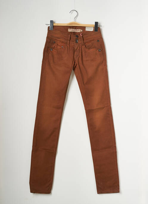 Pantalon slim maro FREEMAN T.PORTER femeie