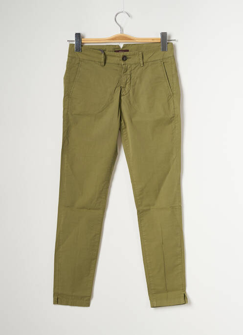 Pantalon chino verde TRUE NYC femeie