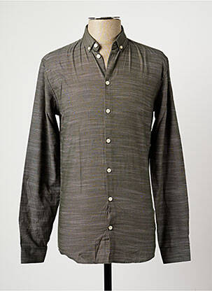 Cămașă cu mâneci lungi verde MINIMUM bărbat