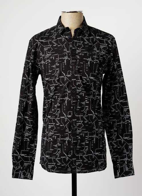 Cămașă cu mâneci lungi negru MINIMUM bărbat