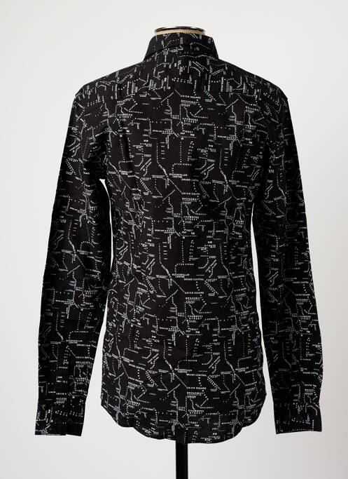 Cămașă cu mâneci lungi negru MINIMUM bărbat