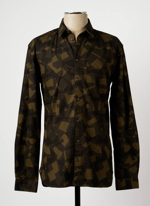 Cămașă cu mâneci lungi verde MINIMUM bărbat