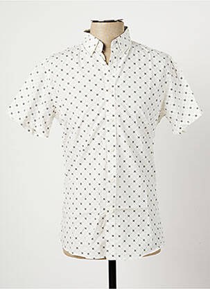 Cămașă cu mâneci scurte bej SOLID bărbat