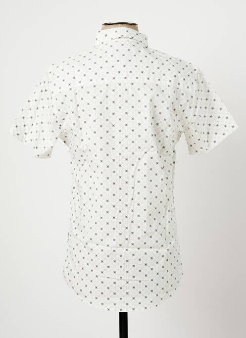 Cămașă cu mâneci scurte bej SOLID bărbat