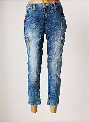 Pantalon 7/8 elasticitate mărime normală albastru STREET ONE femeie