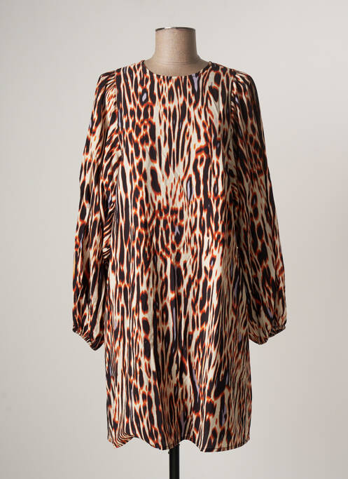 Rochie midi portocaliu ICHI femeie