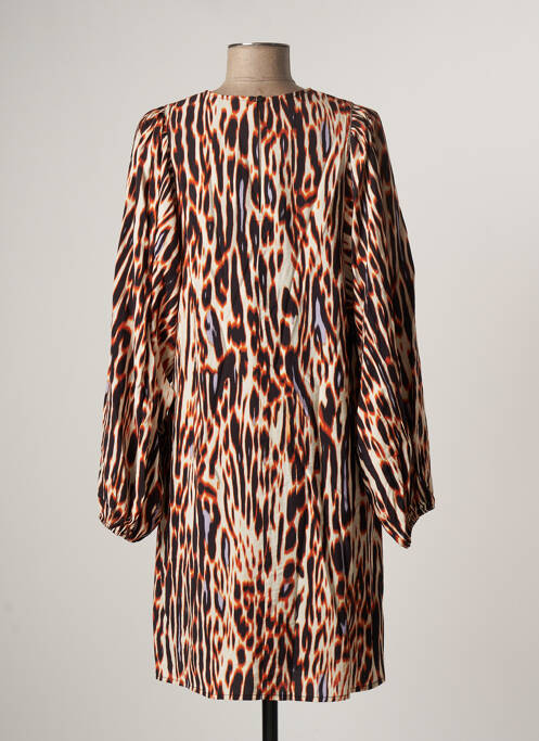 Rochie midi portocaliu ICHI femeie