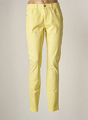 Pantalon slim galben GEISHA femeie