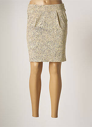 Fustă scurtă galben ICHI femeie