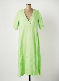 Rochie midi mâneci scurte mâneci scurte verde COUTURIST femeie