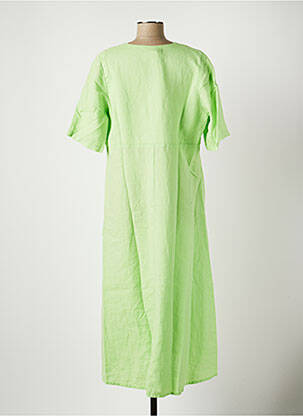 Rochie midi mâneci scurte mâneci scurte verde COUTURIST femeie