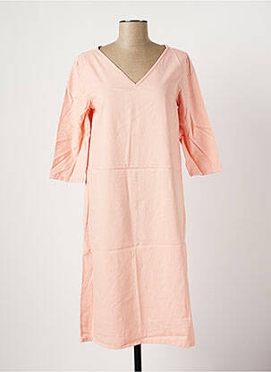Rochie midi mâneci 3/4 mâneci 3/4 roz COUTURIST femeie