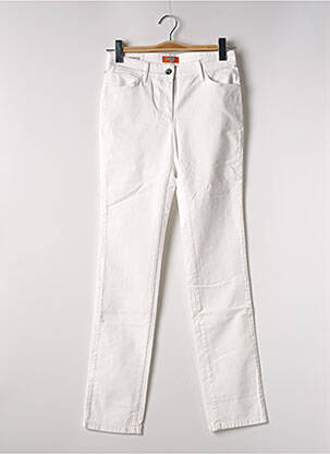 Pantalon slim alb COUTURIST femeie