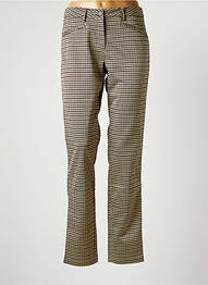 Pantalon chino închidere cu fermoar sub clapetă cu nasturi mărime normală bej COUTURIST femeie