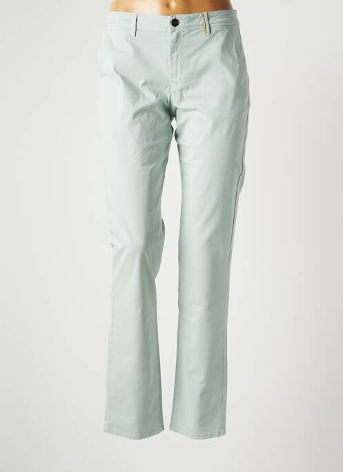 Pantalon chino închidere cu fermoar sub clapetă cu nasturi mărime normală albastru COUTURIST femme