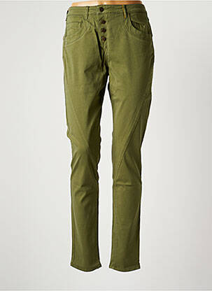 Pantalon slim verde COUTURIST femeie