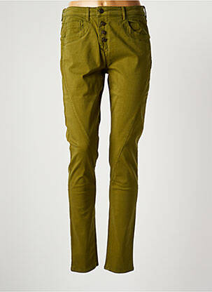 Pantalon slim verde COUTURIST femeie