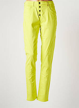 Pantalon slim galben COUTURIST femeie