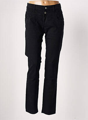 Pantalon slim elasticitate mărime normală negru COUTURIST femme