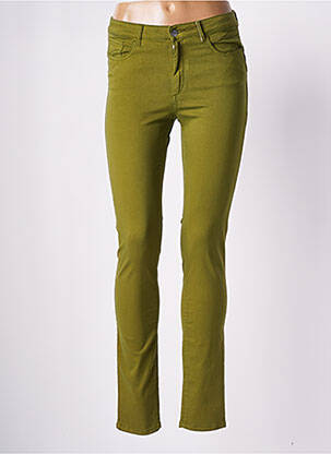 Pantalon slim elasticitate mărime normală verde COUTURIST femeie