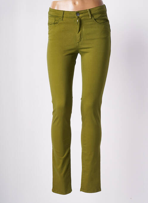 Pantalon slim verde COUTURIST femeie