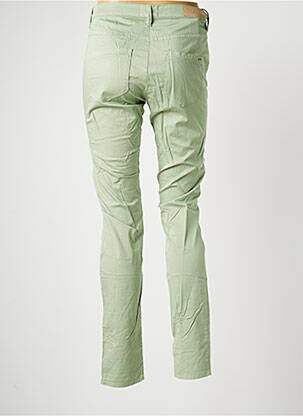 Pantalon slim țesătură poplin mărime normală verde COUTURIST femeie