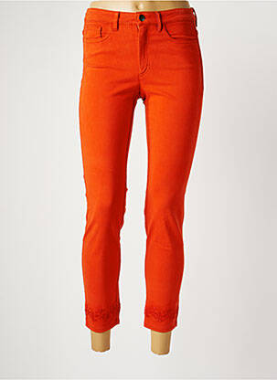 Pantalon 7/8 elasticitate mărime normală portocalie DENIM &DRESS femeie