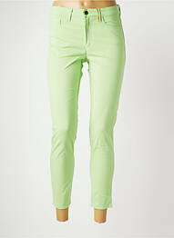 Pantalon 7/8 elasticitate mărime normală verde COUTURIST femme