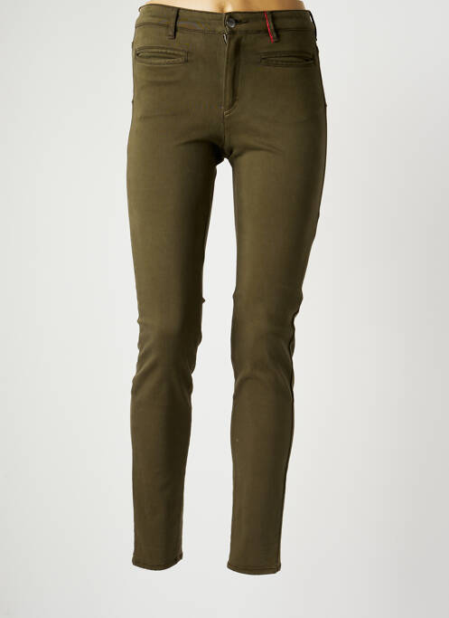 Pantalon slim verde COUTURIST femeie