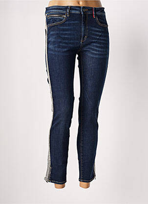 Pantalon 7/8 elasticitate mărime normală albastru DENIM &DRESS femeie