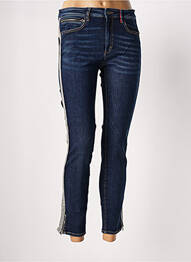 Pantalon 7/8 elasticitate mărime normală albastru DENIM &DRESS femme